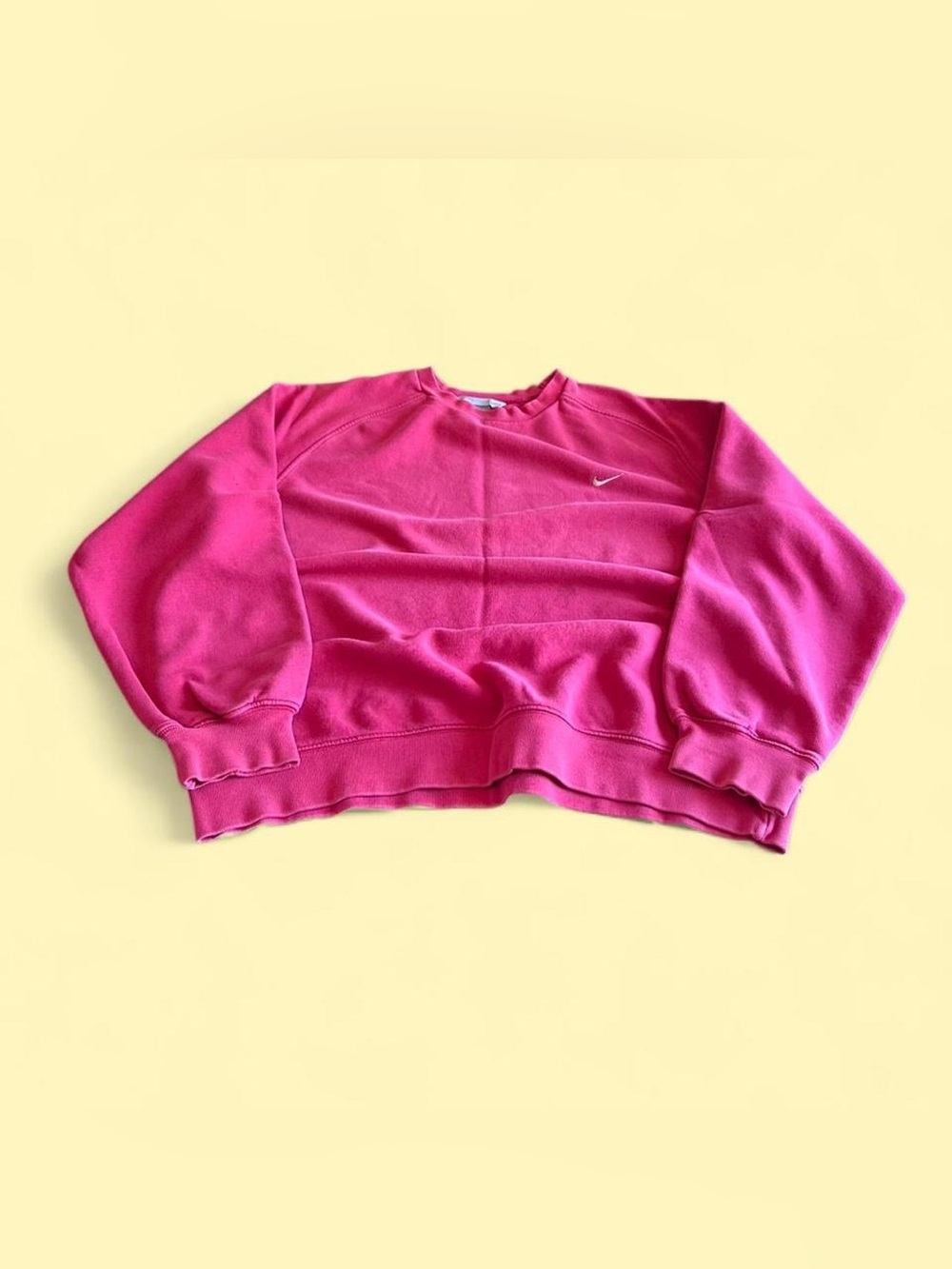 Vintage Nike Mini Swoosh Sweatshirt Orange Pink Men’s XL Y2K